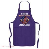 I Batte Multiple Sclerosis What's Your Super Power Superhero Apron thumb 0