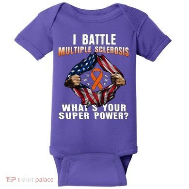 I Batte Multiple Sclerosis What's Your Super Power Superhero Baby Bodysuit