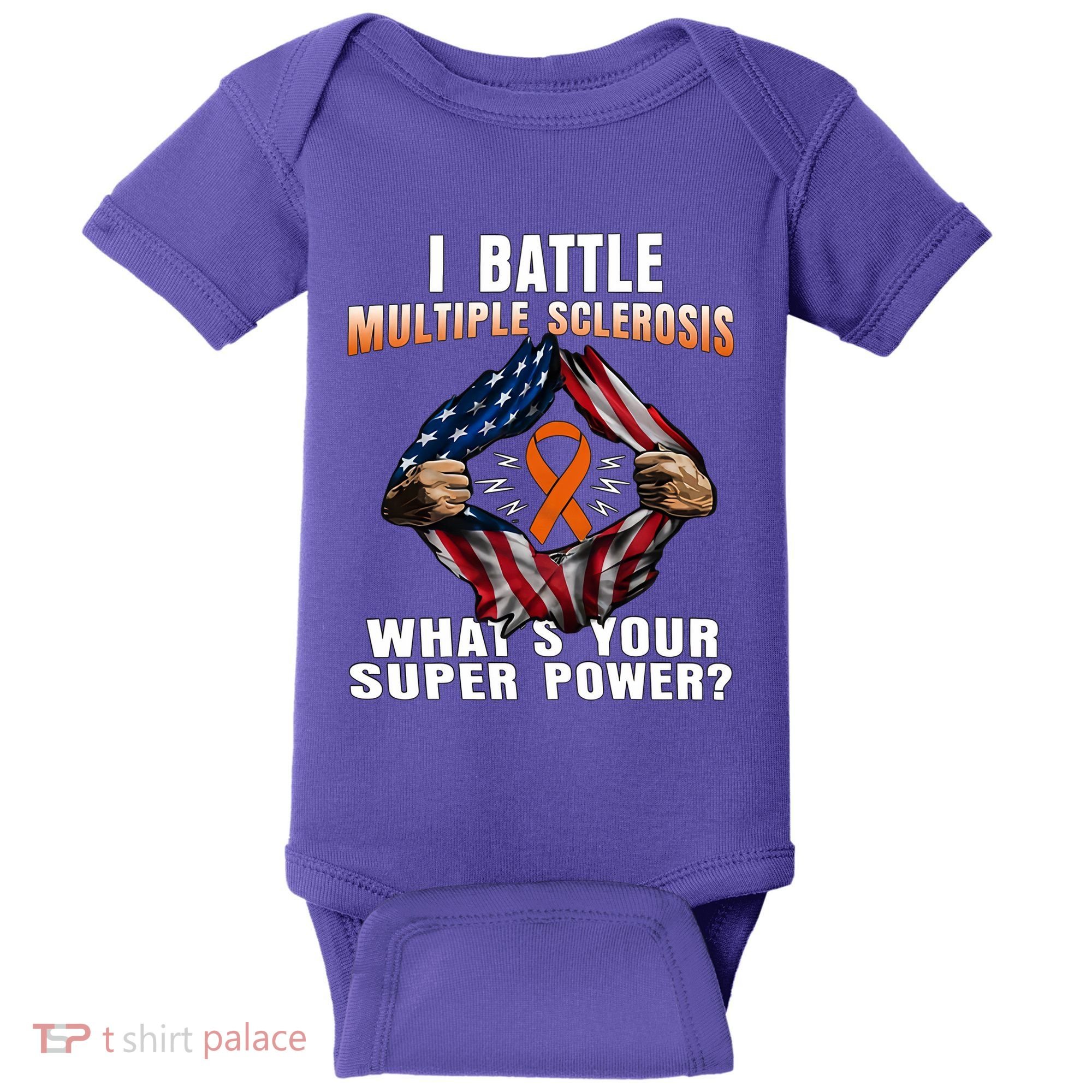 I Batte Multiple Sclerosis What's Your Super Power Superhero Baby Bodysuit