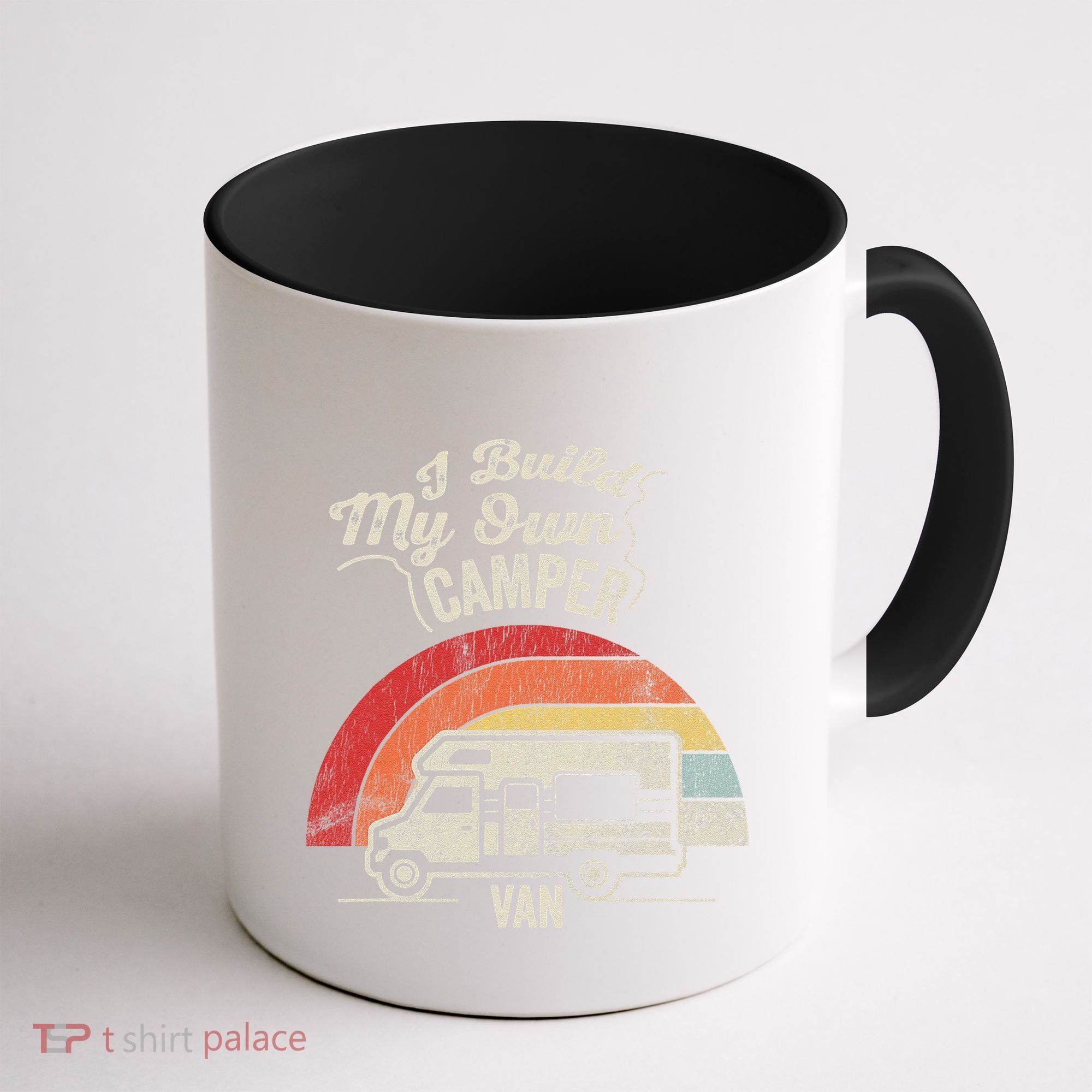 I Build My Own Camper Van Retro Style Coffee Mug
