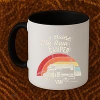 I Build My Own Camper Van Retro Style Coffee Mug thumb 2