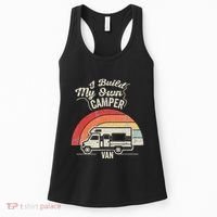 I Build My Own Camper Van Retro Style Women's Tank Top thumb 0