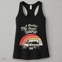 I Build My Own Camper Van Retro Style Women's Tank Top thumb 3
