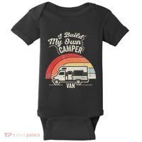 I Build My Own Camper Van Retro Style Baby Bodysuit thumb 0