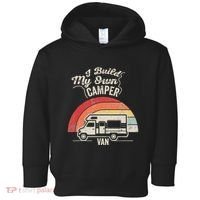I Build My Own Camper Van Retro Style Toddler Hoodie thumb 0