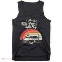 I Build My Own Camper Van Retro Style Tank Top thumb 0