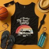 I Build My Own Camper Van Retro Style Tank Top thumb 4