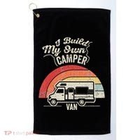 I Build My Own Camper Van Retro Style Golf Towel thumb 0