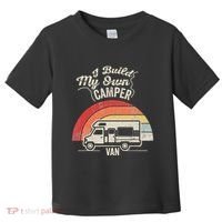 I Build My Own Camper Van Retro Style Toddler T-Shirt thumb 0