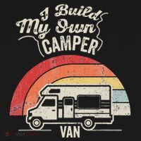 I Build My Own Camper Van Retro Style Toddler T-Shirt thumb 4