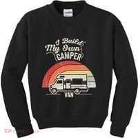 I Build My Own Camper Van Retro Style Kids Sweatshirt thumb 0