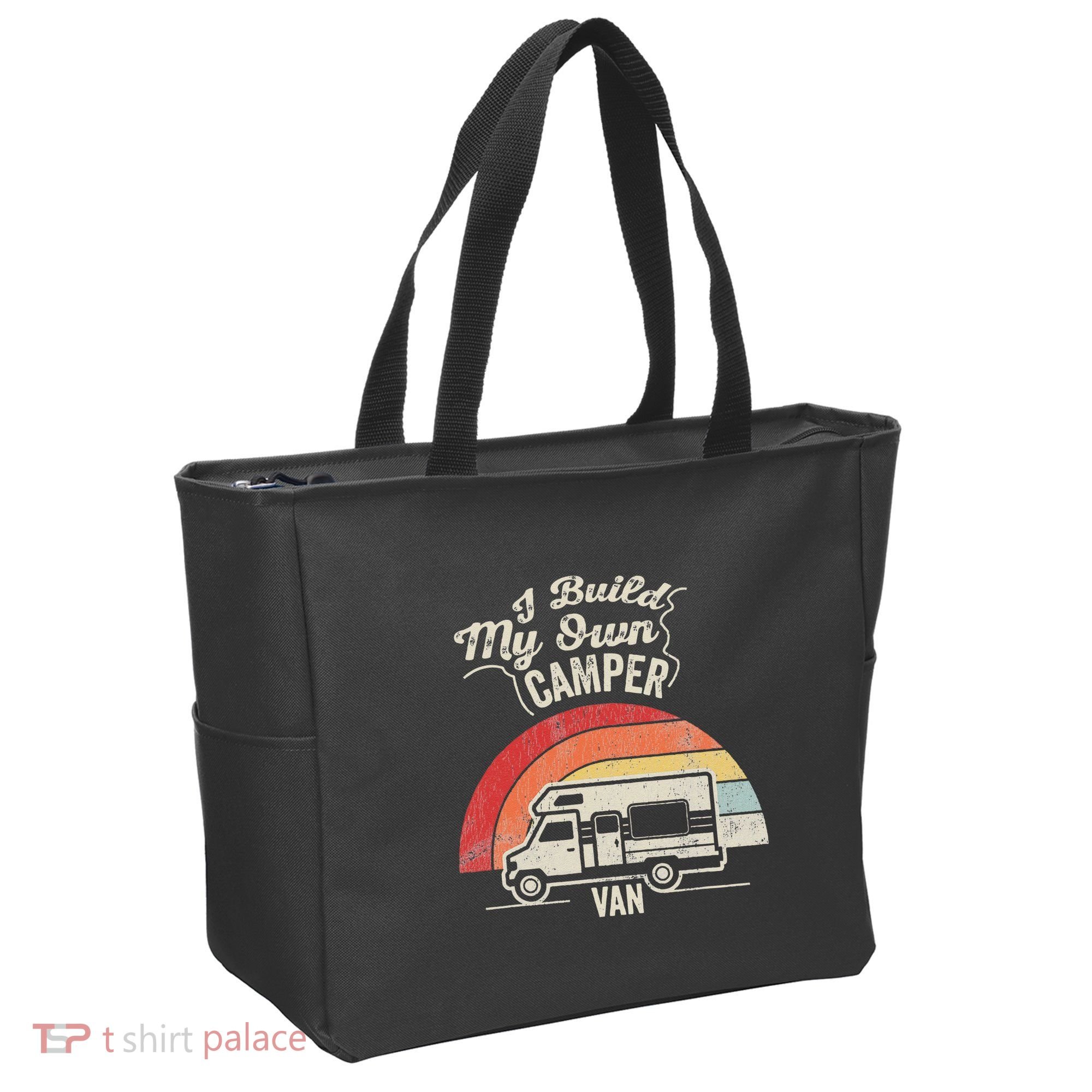 I Build My Own Camper Van Retro Style Tote Bag