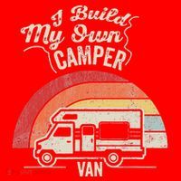 I Build My Own Camper Van Retro Style Santa Hat thumb 1