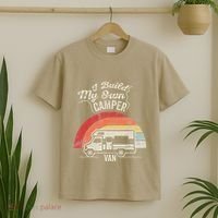 I Build My Own Camper Van Retro Style T-Shirt thumb 2