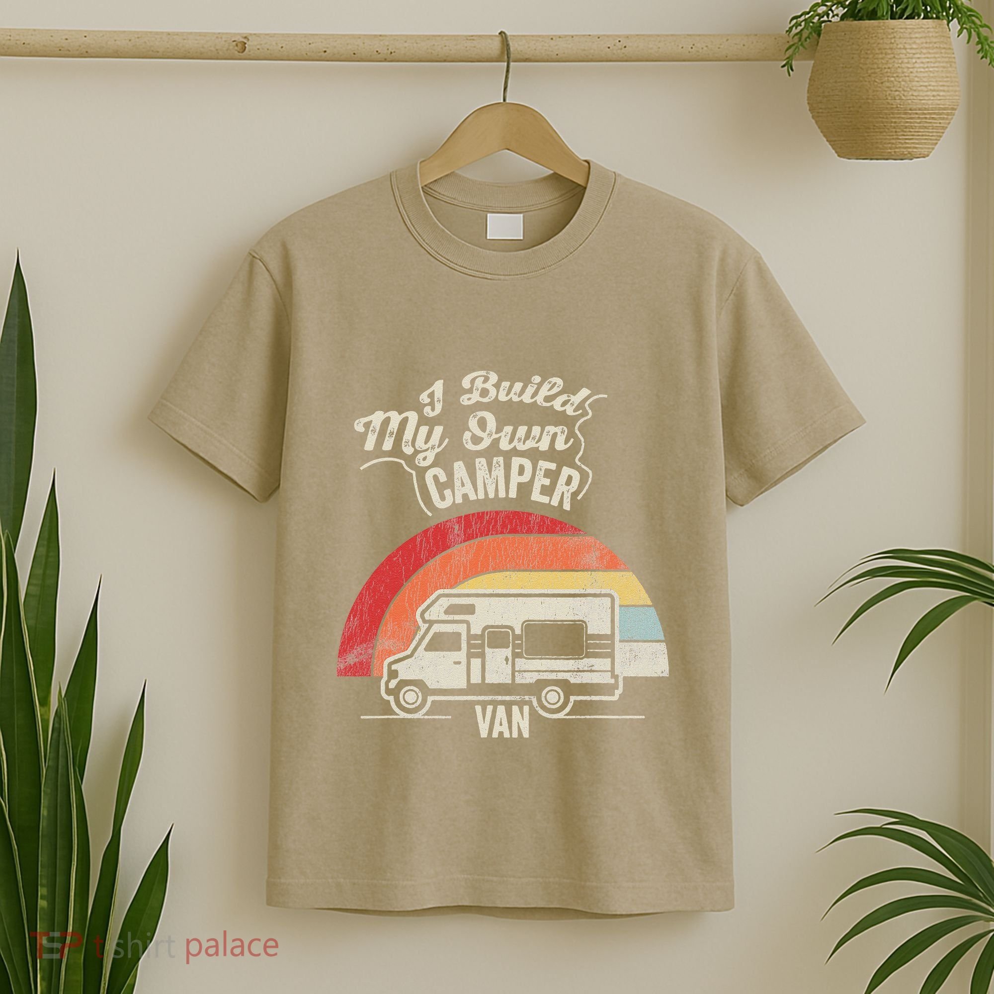 I Build My Own Camper Van Retro Style T-Shirt