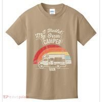 I Build My Own Camper Van Retro Style Kids T-Shirt thumb 0