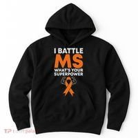 I Battle Ms WhatS Your Superpower Awareness Ribbon Hoodie thumb 0