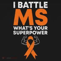 I Battle Ms WhatS Your Superpower Awareness Ribbon Coaster thumb 2
