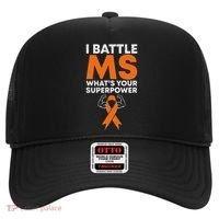 I Battle Ms WhatS Your Superpower Awareness Ribbon Hat thumb 0