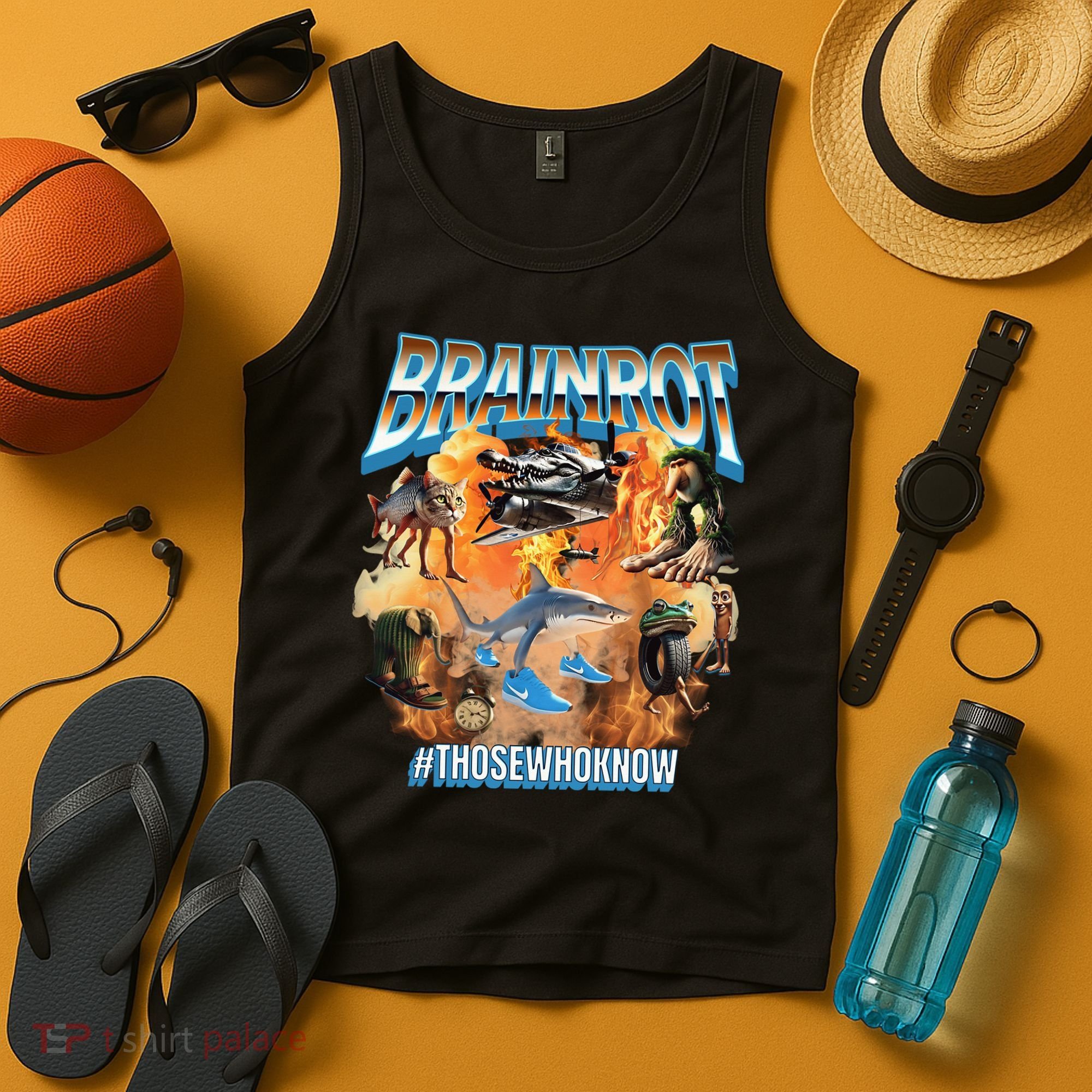Italian Brainrot Meme Bootleg Tank Top