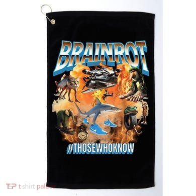 Italian Brainrot Meme Bootleg Golf Towel