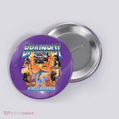 Italian Brainrot Meme Bootleg Button