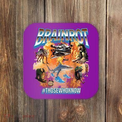 Italian Brainrot Meme Bootleg Coaster