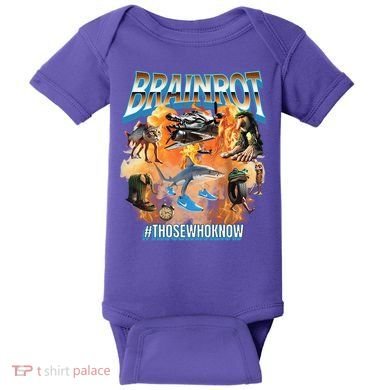 Italian Brainrot Meme Bootleg Baby Bodysuit