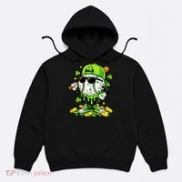 Irish Baseball Melting Drip Ice Cream St Patricks Day Hoodie thumb 0