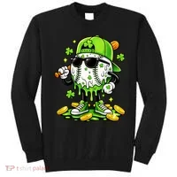 Irish Baseball Melting Drip Ice Cream St Patricks Day Sweatshirt thumb 0
