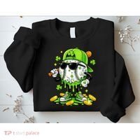 Irish Baseball Melting Drip Ice Cream St Patricks Day Sweatshirt thumb 2