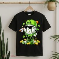 Irish Baseball Melting Drip Ice Cream St Patricks Day T-Shirt thumb 2