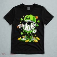 Irish Baseball Melting Drip Ice Cream St Patricks Day T-Shirt thumb 5