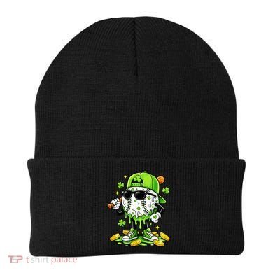Irish Baseball Melting Drip Ice Cream St Patricks Day Beanie