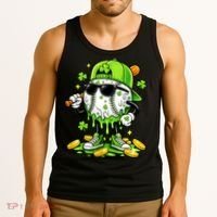 Irish Baseball Melting Drip Ice Cream St Patricks Day Tank Top thumb 3