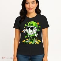 Irish Baseball Melting Drip Ice Cream St Patricks Day Women's T-Shirt thumb 4
