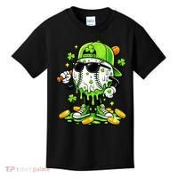 Irish Baseball Melting Drip Ice Cream St Patricks Day Kids T-Shirt thumb 0