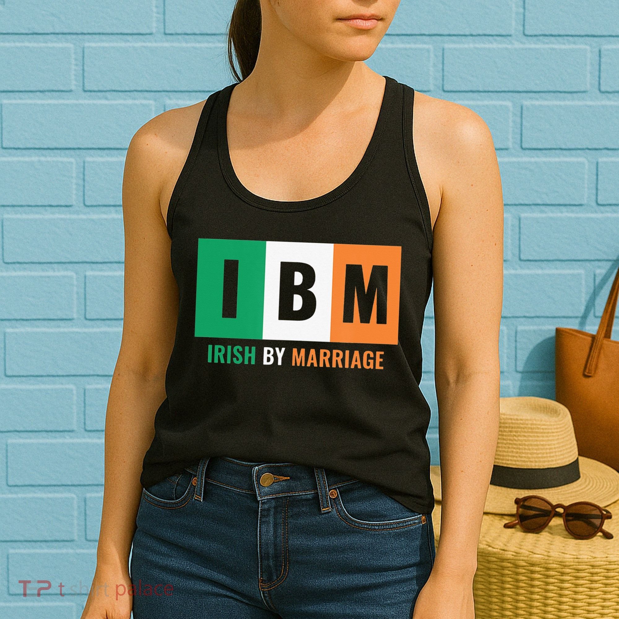 Irish By Marriage IBM Funny St Patrick's Day Women's Tank Top