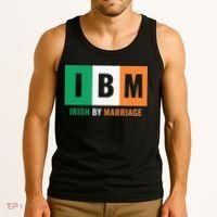 Irish By Marriage IBM Funny St Patrick's Day Tank Top thumb 3