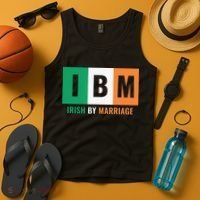 Irish By Marriage IBM Funny St Patrick's Day Tank Top thumb 4