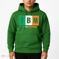 Irish By Marriage IBM Funny St Patrick's Day Hoodie thumb 2