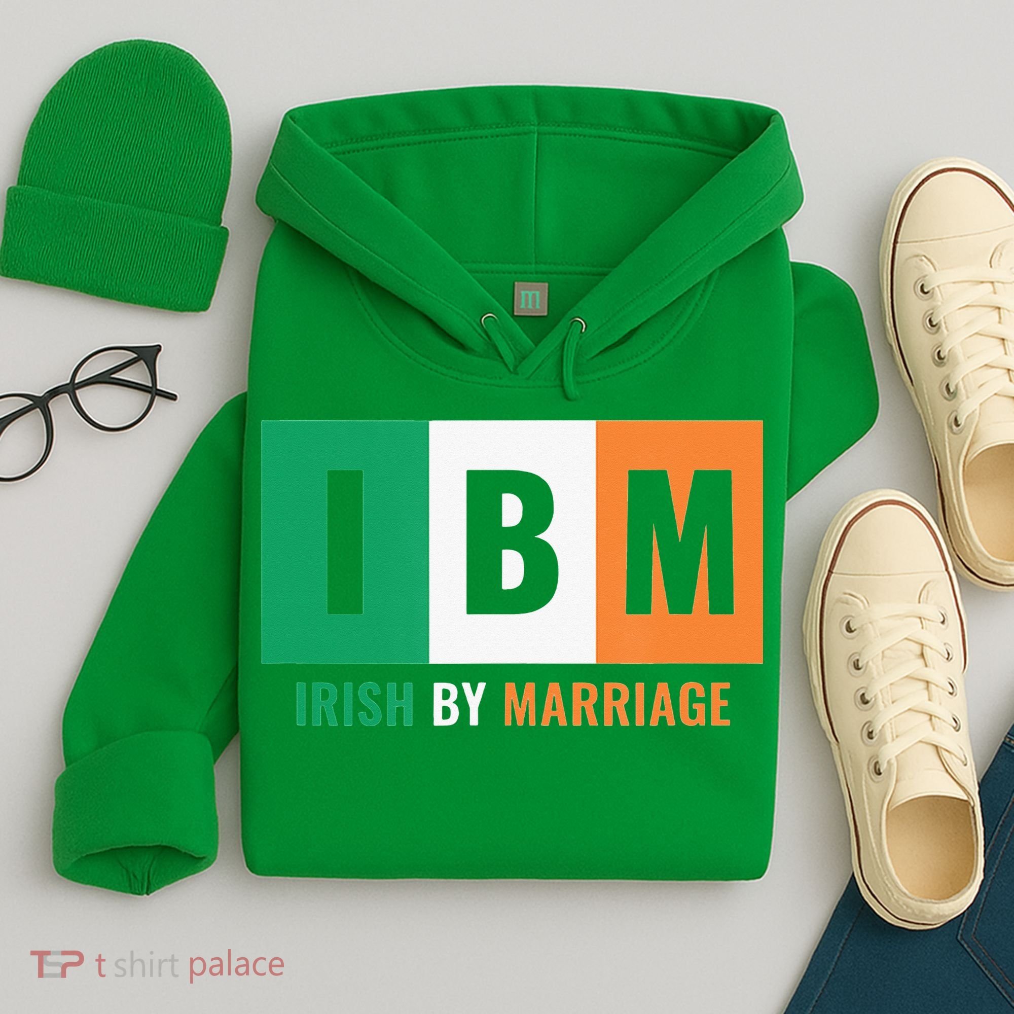 Irish By Marriage IBM Funny St Patrick's Day Hoodie