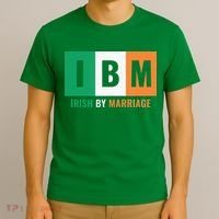 Irish By Marriage IBM Funny St Patrick's Day T-Shirt thumb 3