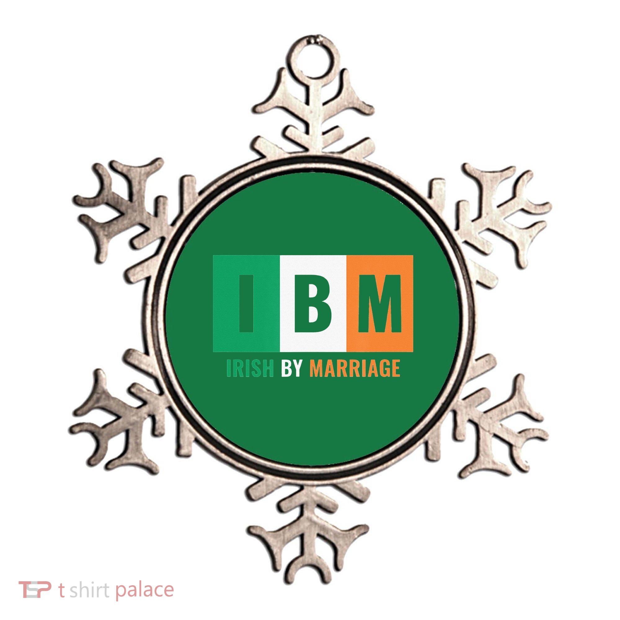 Irish By Marriage IBM Funny St Patrick's Day Ornament