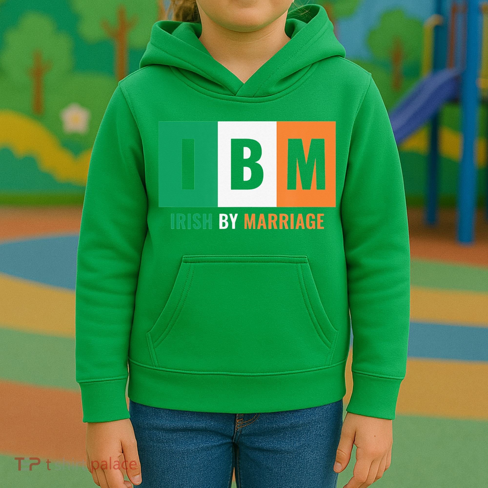 Irish By Marriage IBM Funny St Patrick's Day Kids Hoodie