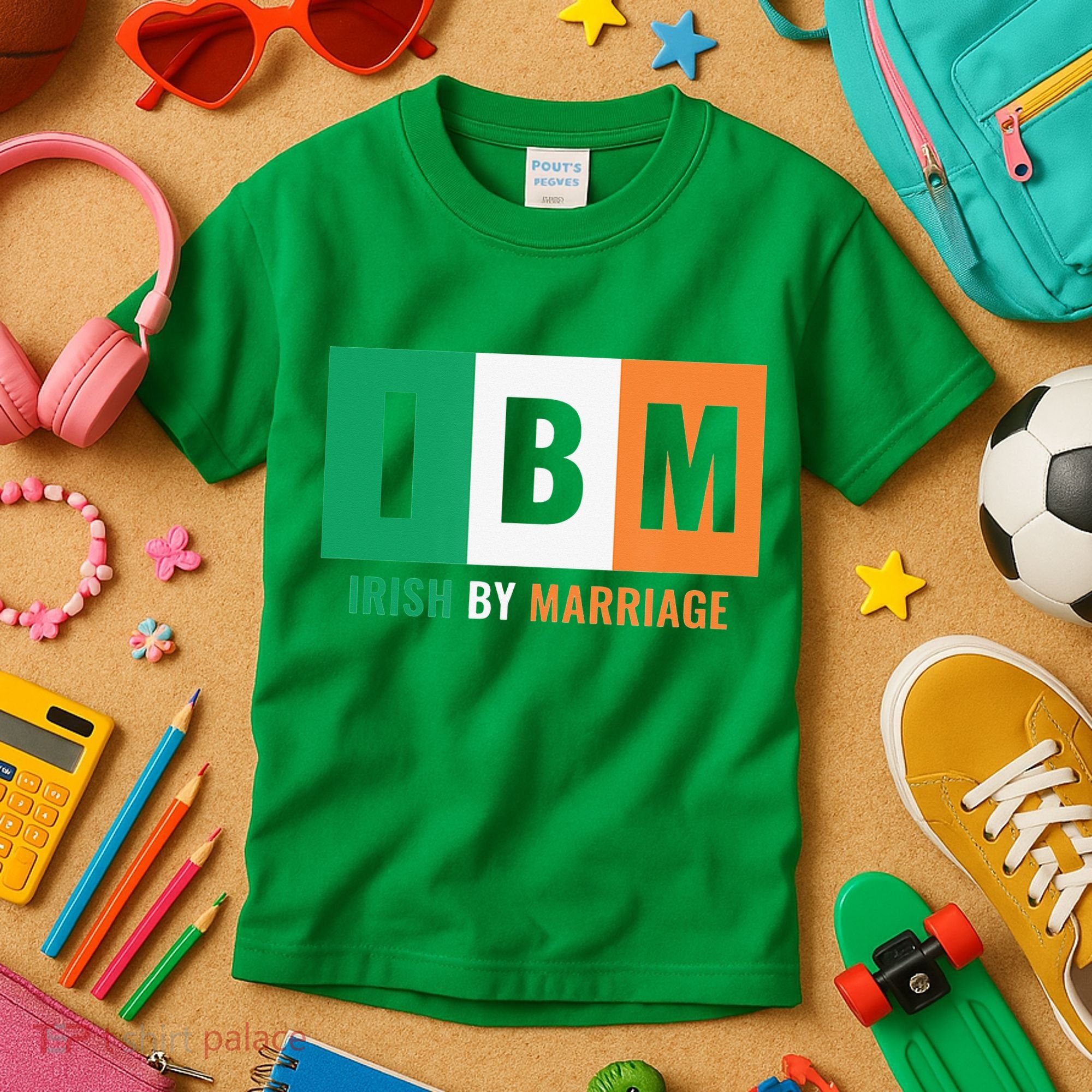 Irish By Marriage IBM Funny St Patrick's Day Kids T-Shirt