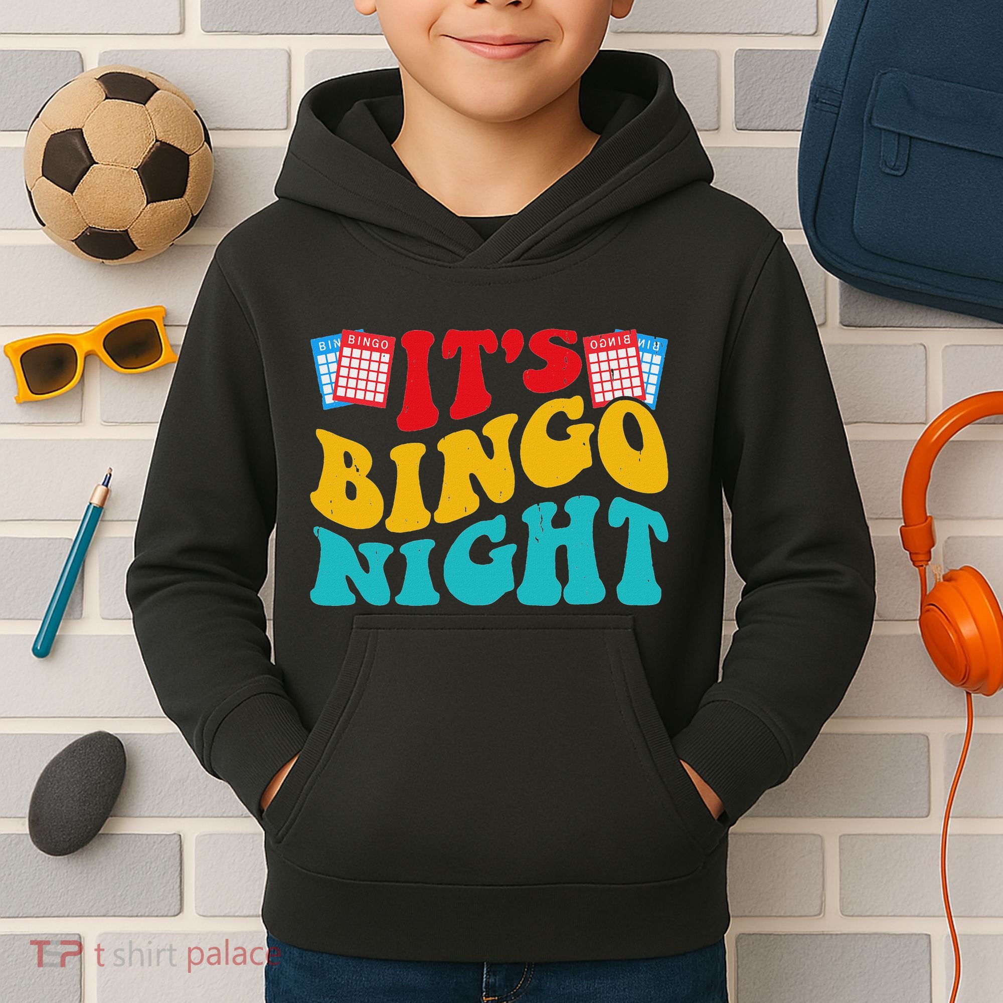 Its Bingo Night Kids Hoodie