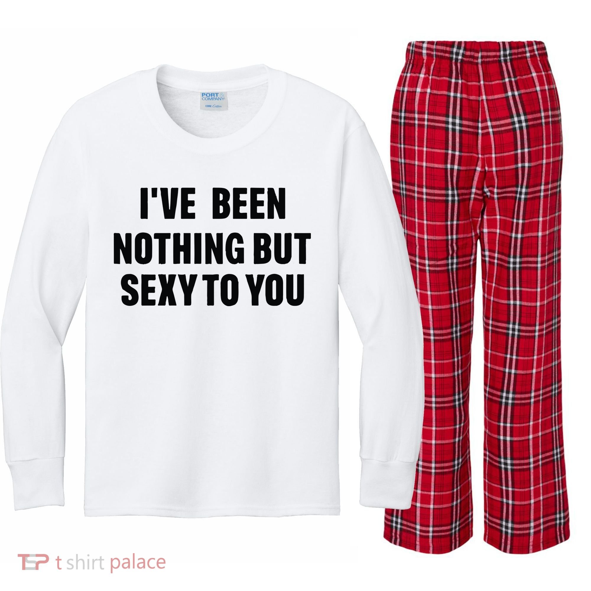 I’ve Been Nothing But Sexy To You Kids Long Sleeve Plaid Pajama Set