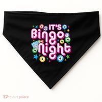 ItS Bingo Night Funny Bingo Gambling USA-Made Doggie Bandana thumb 0