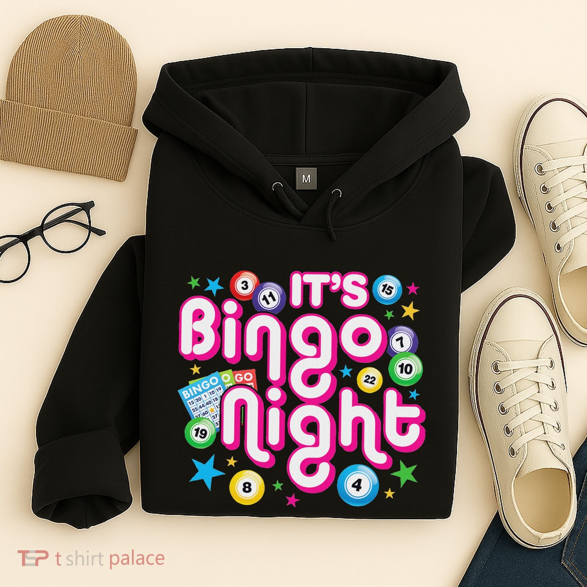 ItS Bingo Night Funny Bingo Gambling Hoodie